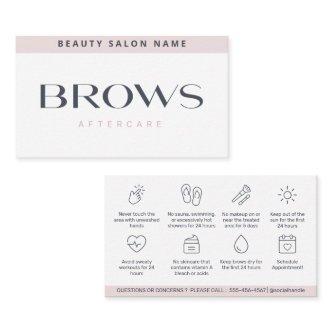 Modern Pastel Brows Aftercare PMU Brow Instruction