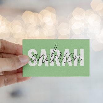 Modern Pastel Green Beauty Personalized You Name