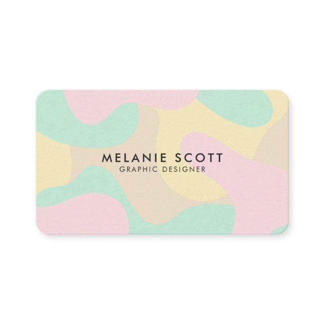 Modern pastel pink abstract pattern minimalist