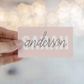 Modern Pastel Pink Beauty Personalized You Name