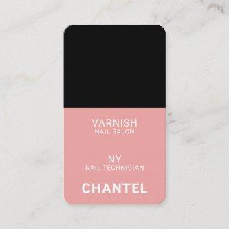 Modern pastel pink chic stylish trendy nail polish