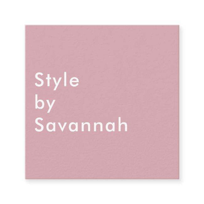 Modern pastel rose and mint chic fashion blogger square