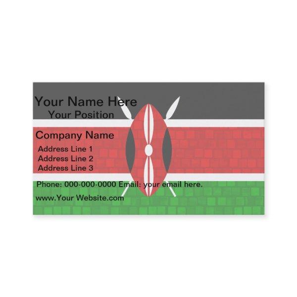 Modern Pattern Kenyan Flag