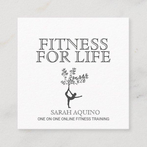 Modern Personal Fitness Trainer Coach Square