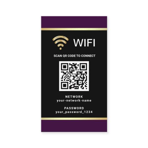 Modern Personalized QR Code Wifi Network Password