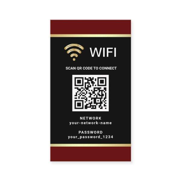 Modern Personalized QR Code Wifi Network Password