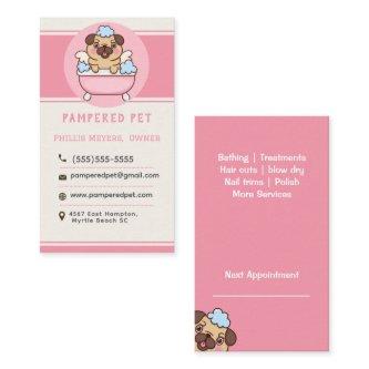 Modern Pet Grooming Pink Custom
