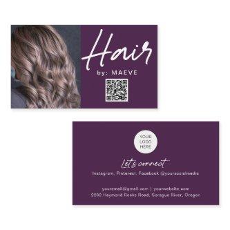 Modern Photo QR code  hairstylish