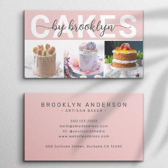 Modern Photo Typography Baker Cake Shop