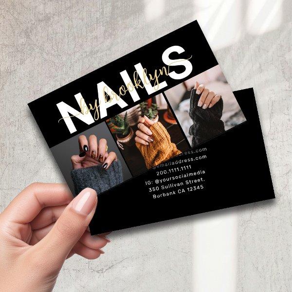 Modern Photo Typography Nail Artist
