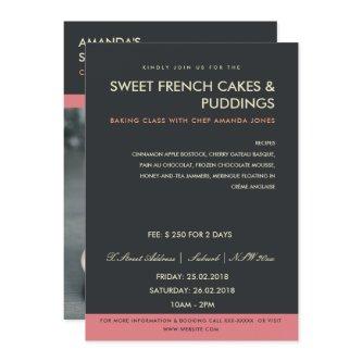 MODERN PINK BLACK PHOTO WORKSHOP INVITE TEMPLATE