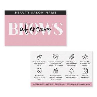 Modern Pink Brows Aftercare PMU Brow Instructions
