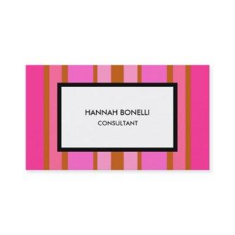 Modern Pink White Minimalist Feminine Professional