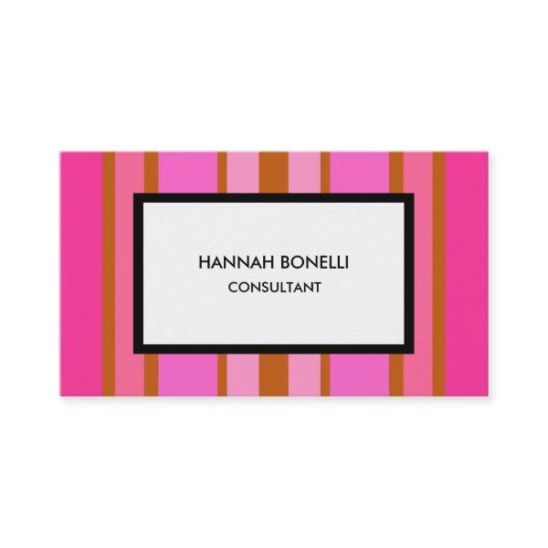 Modern Pink White Minimalist Feminine Professional