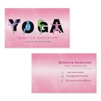Modern Pink Yoga Instructor Style