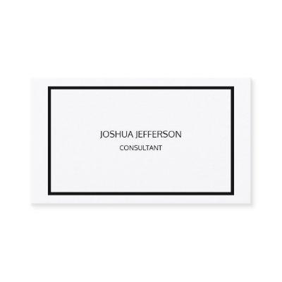 Modern Plain Black White Attractive Two Sided
