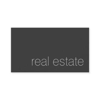 Modern Plain Grey Real Estate Agent