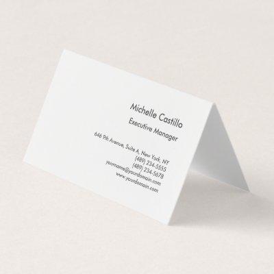 Modern Plain Professional Minimalist Folded