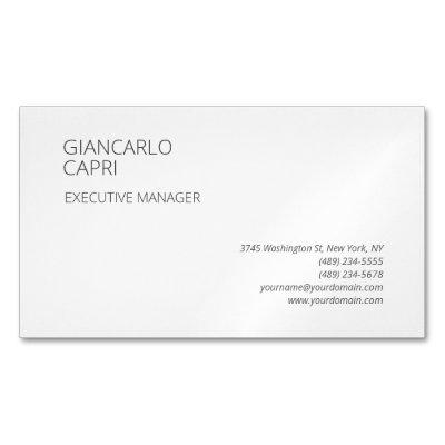 Modern Plain Simple Minimalist  Magnet