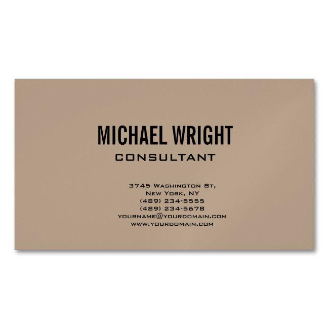 Modern Plain Simple Minimalist Magnet