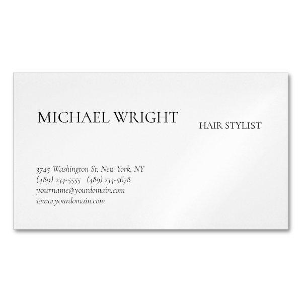 Modern Plain Simple Minimalist  Magnet