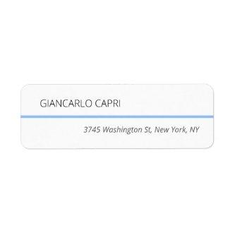 Modern Plain Simple Minimalist  Label
