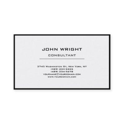 Modern Plain Simple White Attractive Stylish