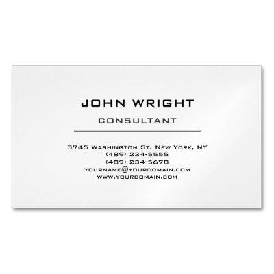 Modern Plain Simple White Attractive Stylish  Magnet