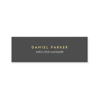 Modern Plain Slim Grey Exevutive Manager Director Mini