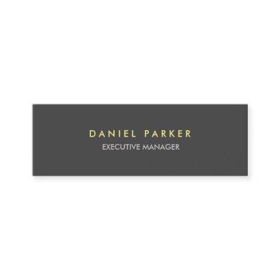Modern Plain Slim Grey Exevutive Manager Director Mini