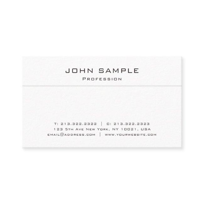 Modern Plain Trendy Professional Elegant Matte