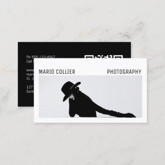 Modern Portfolio Style Photography Logo QR code