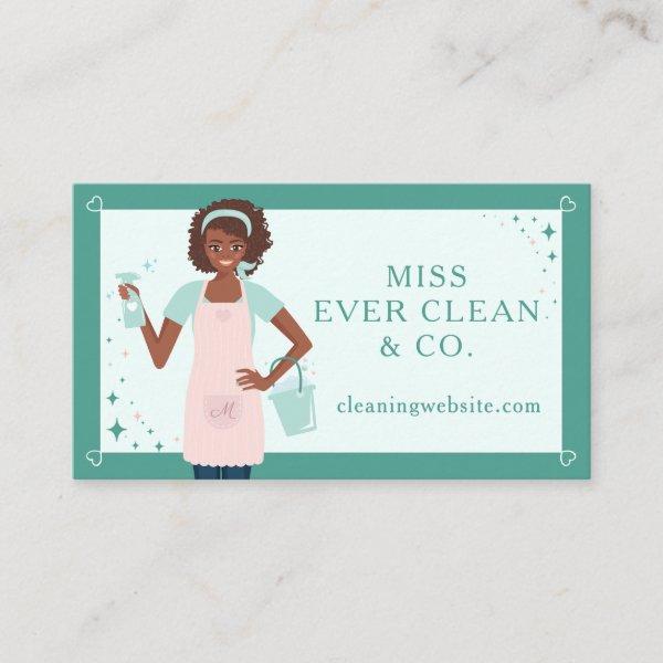 Modern Pretty Black Woman Cleaning & Maid Services