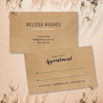 Modern Professional Appointment Reminder Card