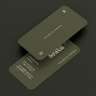 Modern Professional Army Green Simple