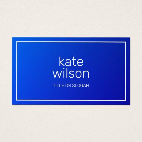 Modern Professional Cobalt Blue