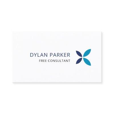 Modern Professional Consultant. Navy Blue Logo