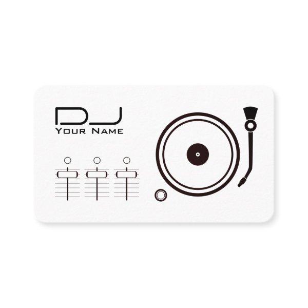 Modern professional DJ player black line white