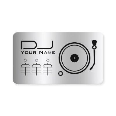 Modern professional DJ player metallic