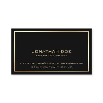 Modern Professional Elegant Black Gold Classy