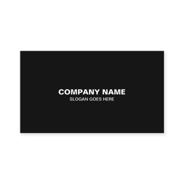 Modern Professional Elegant Black Simple Plain