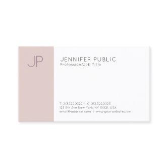 Modern Professional Elegant Colors Monogram Plain