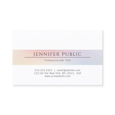 Modern Professional Elegant Minimalist Plain Color