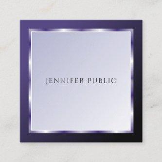Modern Professional Elegant Purple Template Luxury Square
