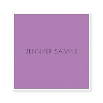 Modern Professional Elegant Simple Template Purple Square