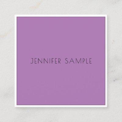 Modern Professional Elegant Simple Template Purple Square
