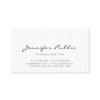 Modern Professional Elegant White Minimalist