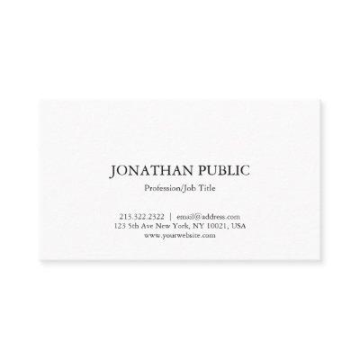 Modern Professional Elegant White Simple Plain