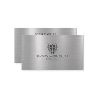 Modern Professional Law Office Metallic Silver