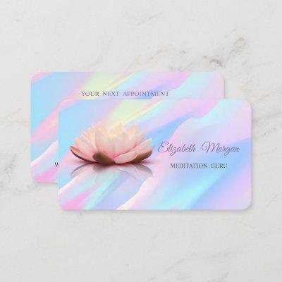 Modern Professional Lotus Holographic Appointment
